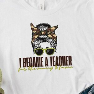 Funny Teacher Tee Large
